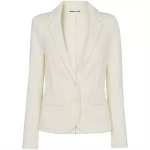 Whistles Ivory Slim Jersey Jacket